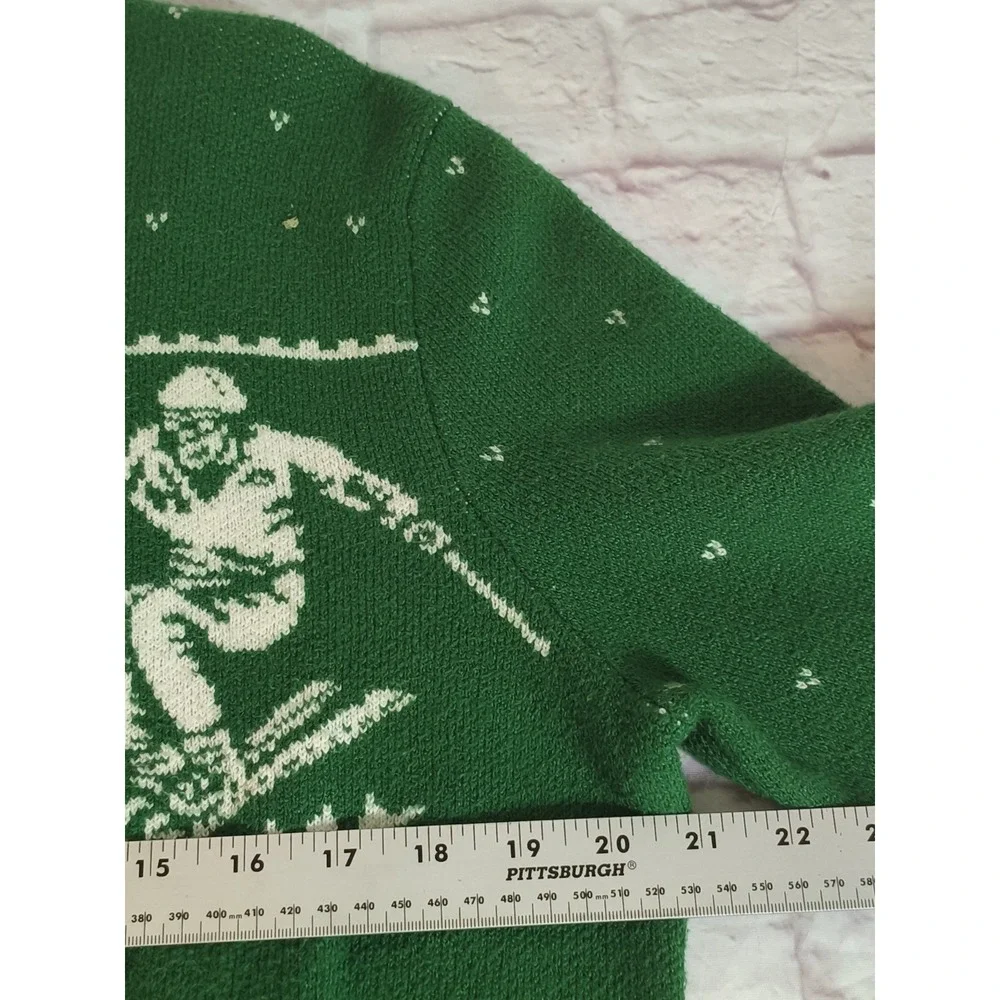 Tommy Hilfiger Lux Cotton Retro Vintage Style Cotton Christmas Sweater Size M
